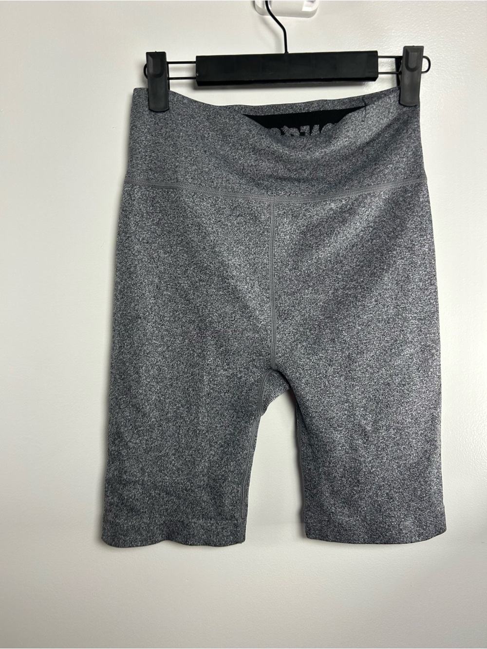Women's Gray High-Waist Bermuda Shorts